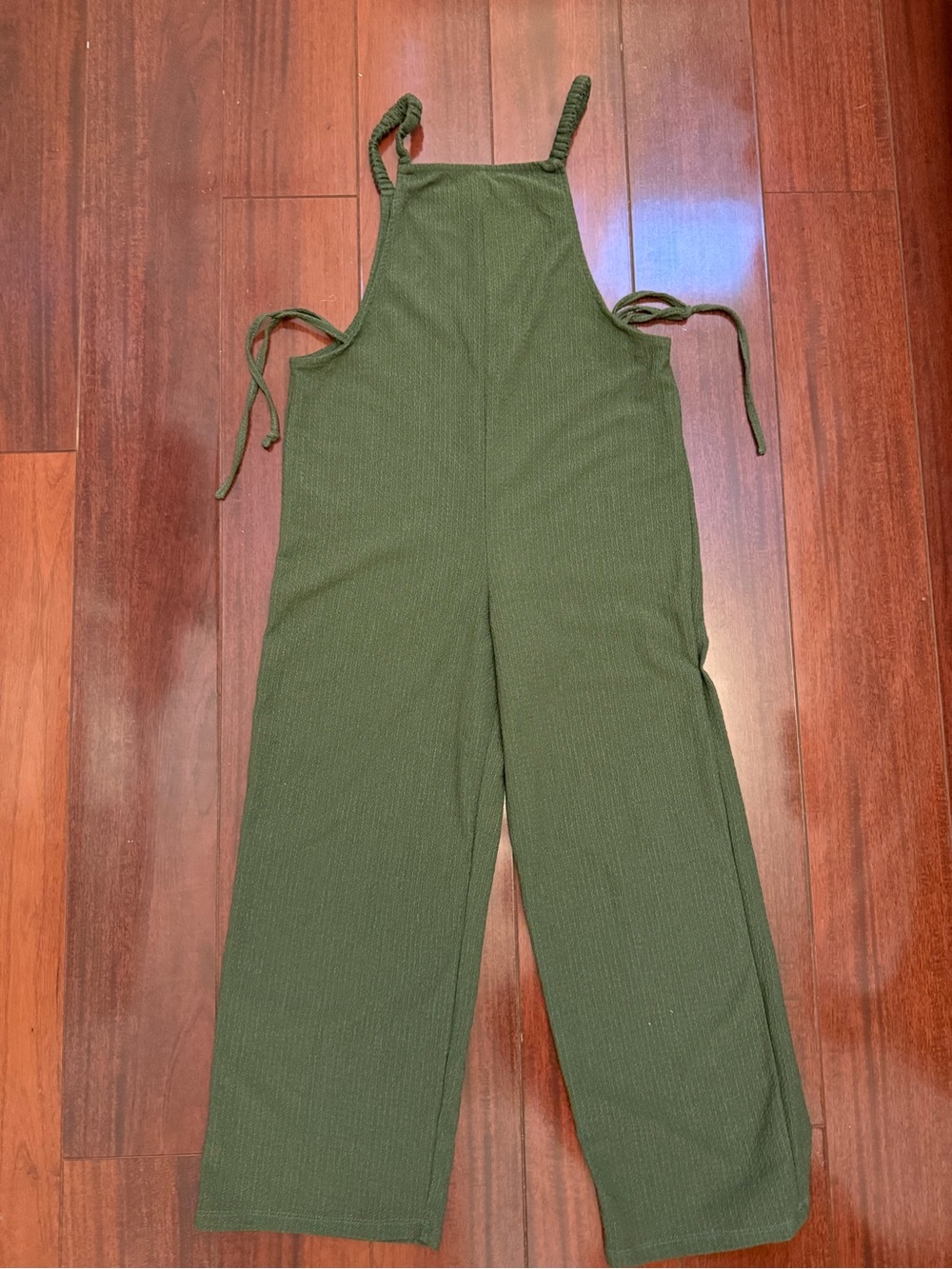 Speechless Olive Tie-Strap Wide-Leg Jumpsuit